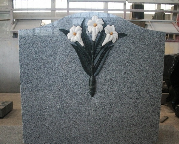 flower carving tombstone headstone